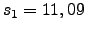 $ s_1=11,09$