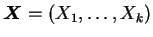 $ \bfX=(X_1,\dots,X_k)$