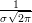   1
σ√2π-