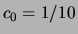 $ c_0=1/10$