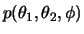 $\displaystyle p(\theta_1,\theta_2,\phi)$