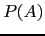 $P(A)$