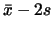 $\bar{x}-2s$