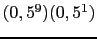 $ (0,5^9)(0,5^1)$