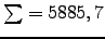 $ \sum=5885,7$