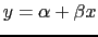 $ y=\alpha + \beta x$
