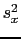 $ s_x^2$